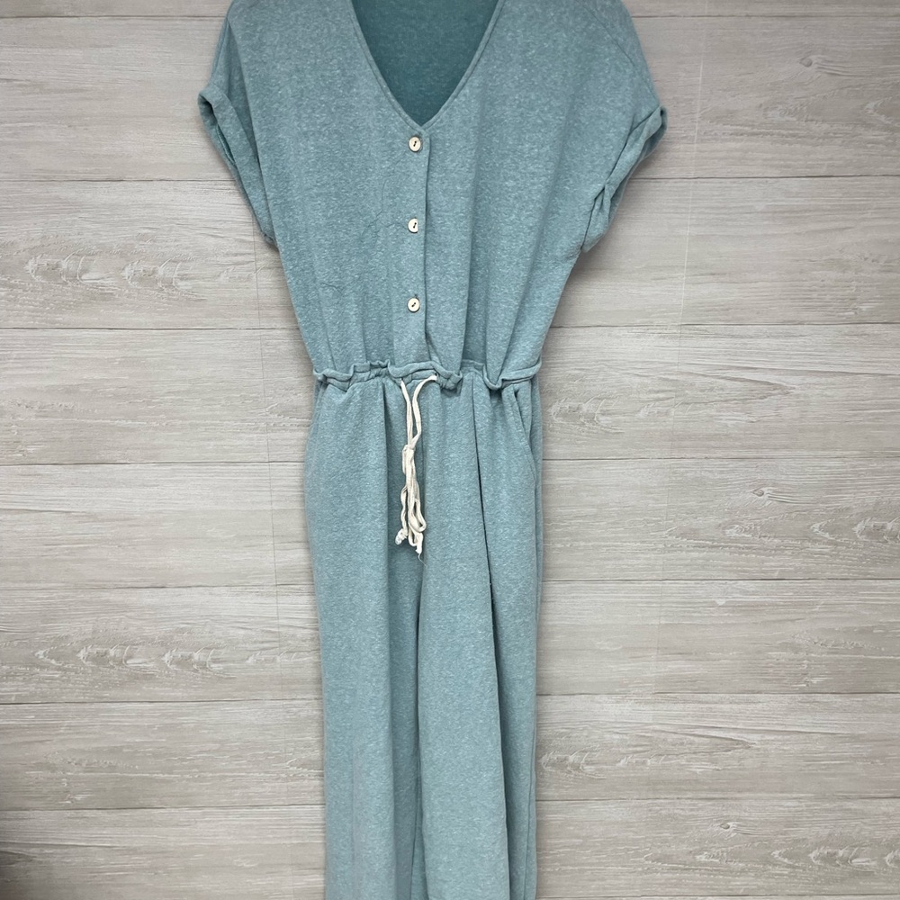Roolee Short-Sleeve Jumpsuit with Drawstring